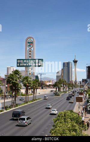 Frontier Zeichen in Las Vegas Nevada, USA Stockfoto