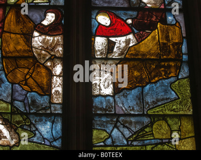 Glasmalerei-detail Stockfoto