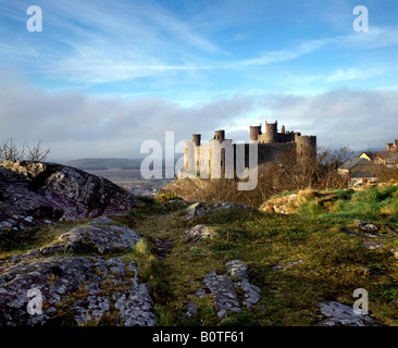 Harlech Castle. Snowdonia-Nationalpark. Wales. Stockfoto