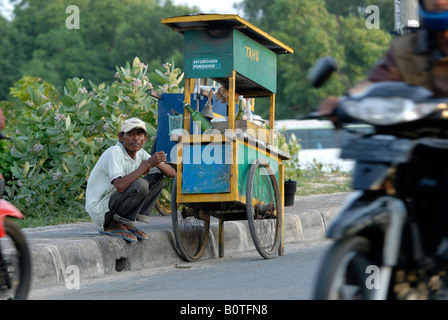 Ein Kreditor Tahu. Jimbaran Bay, Bali, Indonesien Stockfoto