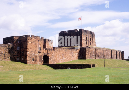 Carlisle Castle Cumbria englischen mittelalterlichen Architektur England UK Festung Geschichte Tourismus Reisen Stockfoto