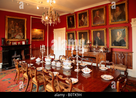 im Inneren Sausmarez Manor auf der Insel Guernsey Stockfoto