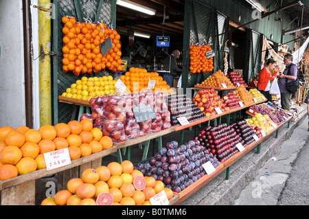 Obstverkäufer, Puerto de Frutos, Tigre Delta, Argentinien Stockfoto