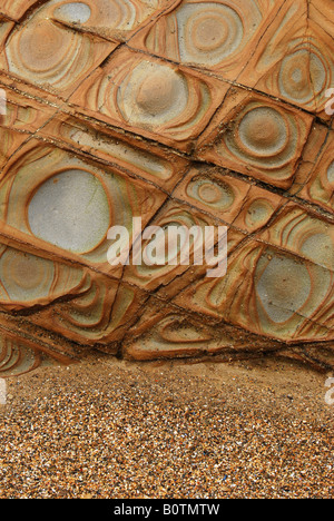 Fels-Formationen, Widemouth Bay, Bude, North Cornwall, England, UK. Stockfoto