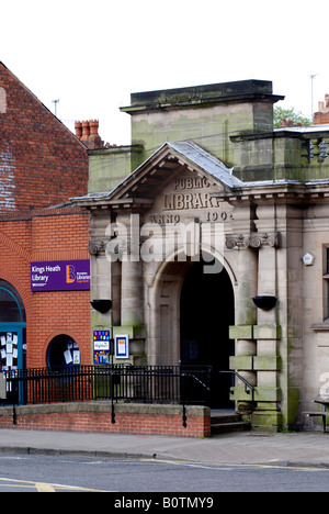 Öffentliche Bibliothek, Kings Heath, Birmingham, West Midlands, England, UK Stockfoto