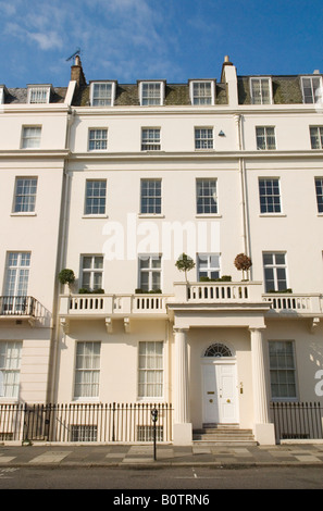 Typischen georgianischen Stadthaus Belgrave Straße Belgravia London SW1 London UK HOMER SYKES Stockfoto