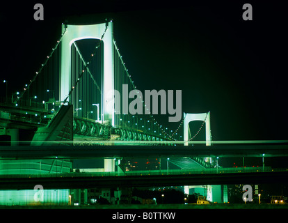 Regenbogenbrücke, Tokyo, Japan Stockfoto