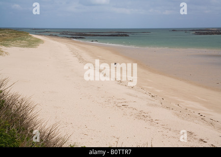 Kanalinseln Herm Shell beach Stockfoto