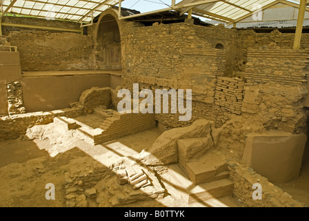 Ausgegrabenen gehörte Hauses dem Priester der Artemis Tempel Sardes Türkei Stockfoto