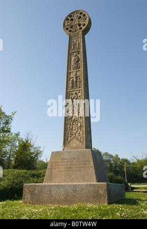 St. Augustines Celtic Cross Pegwell Bay, Thanet, Kent UK HOMER SYKES Stockfoto