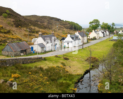 Croft Häuser, Duirinish, Nr Kyle of Lochalsh, Ross-Shire Highlands Schottland Stockfoto