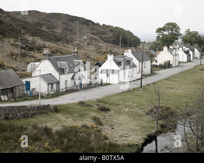 Croft Häuser, Duirinish, Nr Kyle of Lochalsh, Ross-Shire Highlands Schottland Stockfoto