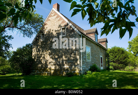 Fort Frey wurde Frey Haus Palatin Brücke Mohawk Valley New York aka 1739 aus Kalkstein gebaut. Stockfoto