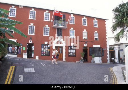 St.-Georgs Zyklus Livree, 1 Water Street, St. George, Bermuda Stockfoto