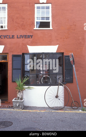 St.-Georgs Zyklus Livree, 1 Water Street, St. George, Bermuda Stockfoto