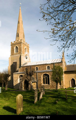 St. Pandionia und St. Thomas Kirche Eltisley Cambridgeshire England Stockfoto