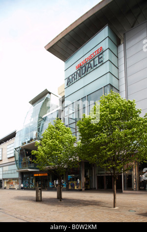 Arndale Shopping Center Eingang in Manchester UK Stockfoto