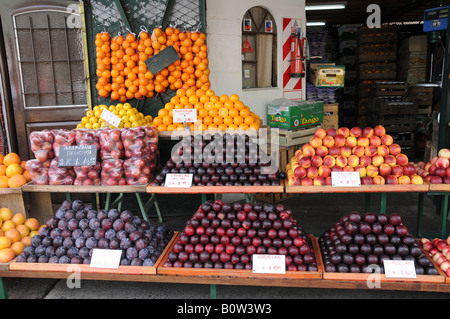 Obstverkäufer, Puerto de Frutos, Tigre Delta, Argentinien Stockfoto