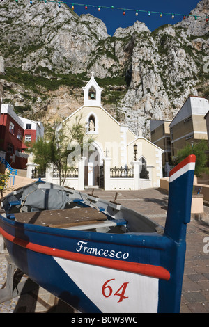 Gibraltar Our Lady of Sorrows Kirche in Catalan Bay Stockfoto