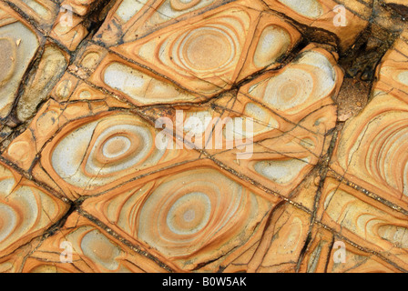 Fels-Formationen, Widemouth Bay, Bude, North Cornwall, England, UK. Stockfoto