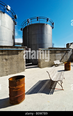 Tanks, alte Deutsche Bahn oder Deutsche Bahn Gebäude, München, Bayern, Deutschland Stockfoto