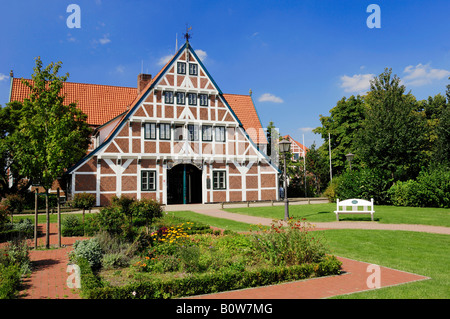 Rathaus, Jork, Altes Land, Niedersachsen, Deutschland, Europa Stockfoto