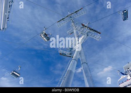 Sessellift Polen, Ischgl, Idalpe, Tirol, Österreich, Europa Stockfoto