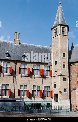 Abdij, Abtei, Zeeuws Museum, Landesmuseum, Middelburg, Walcheren, Zeeland, Niederlande Stockfoto