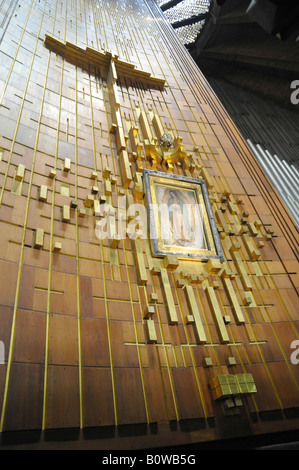 Kirche der Tilma, neue Basilika Guadalupe in Mexiko-Stadt, Mexiko, Nordamerika Stockfoto