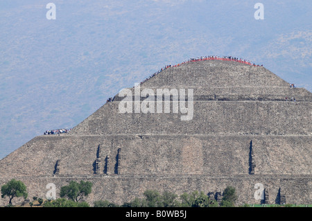 Pyramide der Sonne, Teotihuacan, Mexiko, Nordamerika Stockfoto