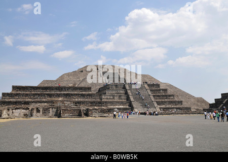 Mondpyramide, Plaza de la Luna, Teotihuacan, Mexiko, Nordamerika Stockfoto