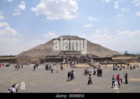 Pyramide der Sonne, Teotihuacan, Mexiko, Nordamerika Stockfoto