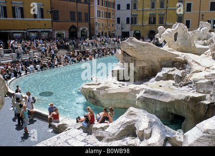 Fontana di Trevi, Fontana di Trevi, Rom, Latium, Italien Stockfoto