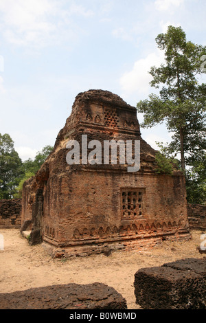 Bibliothek von Preah Ko A Khmer Tempel Teil 9thC Roluos Gruppe in der Nähe von Angkor Wat. Stockfoto