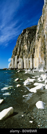 Saganzaba, weiße Felsen, Baikalsee, Russland Stockfoto