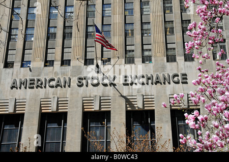 American Stock Exchange, AMEX, Trinity Place, Manhattan, New York City, USA Stockfoto