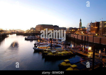 Alte Speicher, alten Speicher, Flotte in der Speicherstadt, Ziegel-Architektur aus Stein, Hamburg, Deutschland, Europa Stockfoto