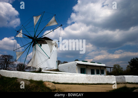 Griechenland Windmühlen von Mykonos Ägäischen Meer Windmühle aus Mykonos Internationales Wind-Und Wassermühlenmuseum Gifhorn Deutschland Stockfoto