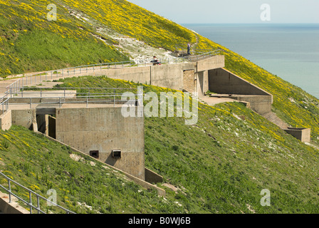 Die hohe ab Rocket Test Site, Nadeln, Isle Of Wight. Stockfoto