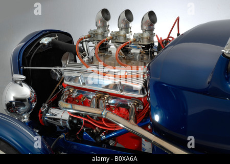 Kaffee Mühle 1930 Ford A Custom Car Motor. Kredit: Goff Langish-Smith Memorial Gruppe. Stockfoto