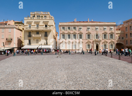 Place du Palais, Monaco, Südfrankreich Stockfoto