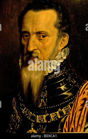 Porträt von Ferdinando Alvarez de Toledo Herzog von Alba 1550 1600 Stockfoto