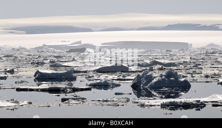 Driften Eis, Antarktis, Suedpolarmeer, Ross Island Stockfoto