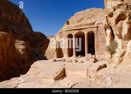 Garten Tempel nabatäische Stadt Petra Jordan Arabia Stockfoto