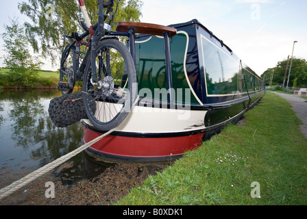 Festgemachten Lastkahn auf Bridgewater Canal Stockfoto