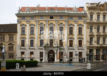 Wien, Palais Daun-Kinsky (1713-1716), Fassade Stockfoto