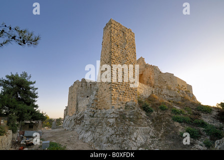 Kreuzritter Schloss Qalat Ar Rabad Ajlun Jordan Arabia Stockfoto