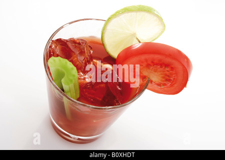Bloody Mary, erhöhten Blick Stockfoto