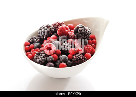 Gefrorene Waldbeeren, close-up Stockfoto