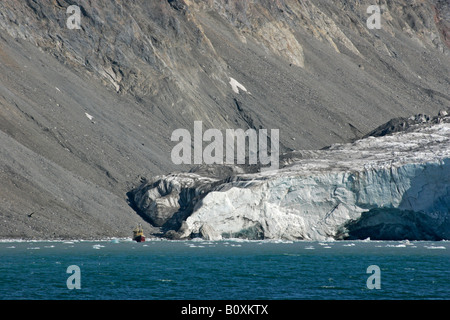 14. Juli-Gletscher, Spitzbergen, Norwegen Stockfoto